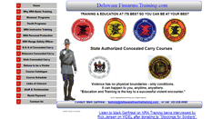Desktop Screenshot of delawarefirearmstraining.com